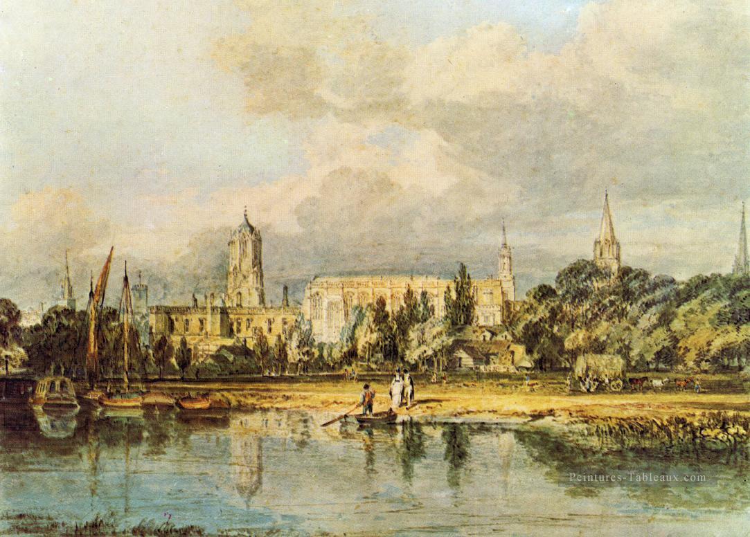 Vue du sud de Christ Church etc. du paysage de Meadows Turner Peintures à l'huile